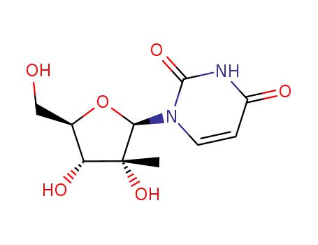 Molecular Structure of 31448-54-1 (2'-C-Methyluridine)