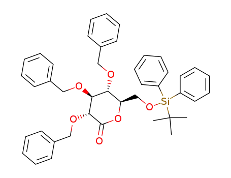 (3R,4S,5R,6R)-3,4,5-tris(benzyloxy)-6-(((tert-butyldiphenylsilyl)oxy)methyl)tetrahydro-2H-pyran-2-one
