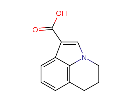 Molecular Structure of 124730-56-9 (4H-PYRROLO[3,2,1-IJ]QUINOLINE-1-CARBOXYLIC ACID,5,6-DIHYDRO-)