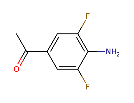 Molecular Structure of 811799-69-6 (4-AMINO-3,5-DIFLUOROACETOPHENONE)