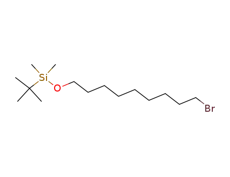 Molecular Structure of 149051-24-1 (Silane, [(9-bromononyl)oxy](1,1-dimethylethyl)dimethyl-)