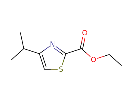 Molecular Structure of 156589-82-1 (ETHYL 4-ISOPROPYLTHIAZOLE-2-CARBOXYLATE)