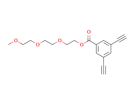 Molecular Structure of 398119-23-8 (Benzoic acid, 3,5-diethynyl-, 2-[2-(2-methoxyethoxy)ethoxy]ethyl ester)