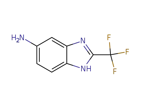 Molecular Structure of 3671-66-7 (5-AMINO-2-(TRIFLUOROMETHYL)BENZIMIDAZOLE)