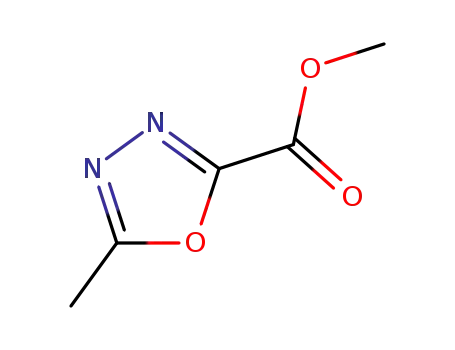 Molecular Structure of 37641-35-3 (Methyl 5-Methyl-1,3,4-oxadiazole-2-carboxylate)