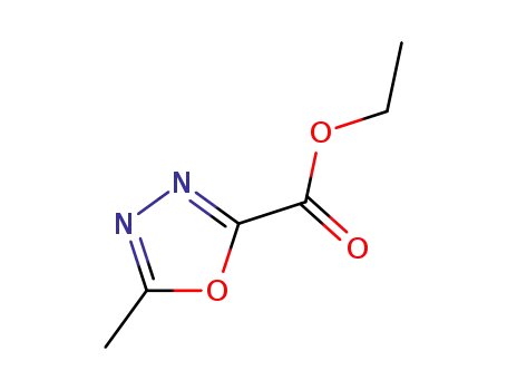Molecular Structure of 37641-36-4 (5-METHYL-[1,3,4]OXADIAZOLE-2-CARBOXYLIC ACID ETHYL ESTER)