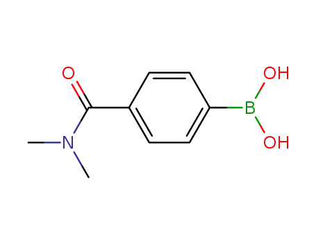 Molecular Structure of 405520-68-5 (4-(N,N-DIMETHYLAMINOCARBONYL)PHENYLBORONIC ACID)