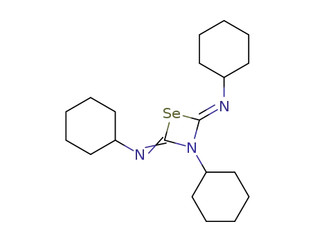 cyclohexyl-N-[3-cyclohexyl-4-(cyclohexylimino)-1,3-selenazetidin-2-ylidene]benzenamine