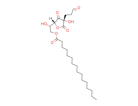 Hexadecanoic acid (S)-2-hydroxy-2-[(2R,4S)-4-hydroxy-3,5-dioxo-4-(3-oxo-propyl)-tetrahydro-furan-2-yl]-ethyl ester