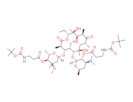 2',4"-di-3-(Boc)-propanoylerythromycin