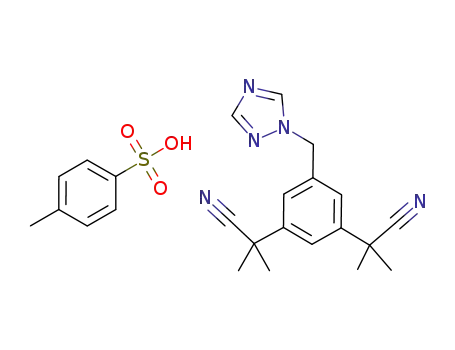 2,2'-[5-(1H-1,2,4-triazol-1-ylmethyl)-1,3-phenylene]di(2-methyl)propionitrile p-toluenesulfonate salt