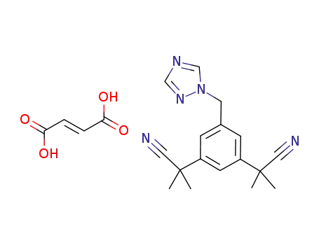 2,2'-[5-(1H-1,2,4-triazol-1-ylmethyl)-1,3-phenylene]di(2-methyl)propionitrile fumarate salt