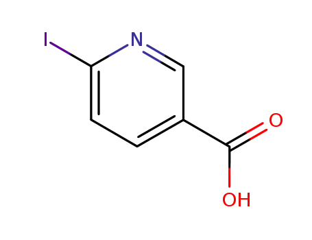 Molecular Structure of 13054-02-9 (6-Iodopyridine-3-carboxylic acid)