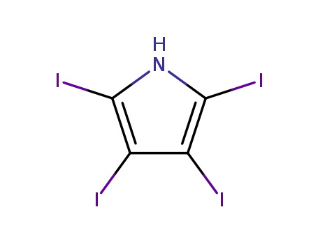 Molecular Structure of 87-58-1 (2,3,4,5-tetraiodopyrrole)