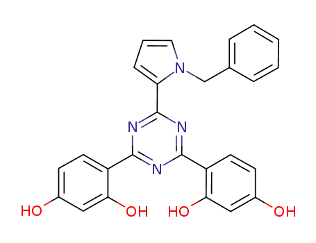 2-(1-benzyl-1H-pyrrole-2-yl)-4,6-bis(2,4-dihydroxyphenyl)-1,3,5-triazine