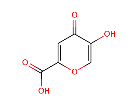 Molecular Structure of 499-78-5 (5-hydroxy-4-oxo-4H-pyran-2-carboxylic acid)