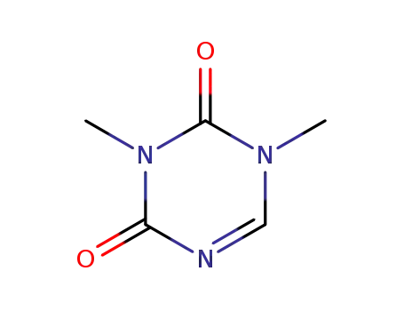 Molecular Structure of 824-28-2 (1,3-Dimethyl-s-triazine,-2,4(1H,3H)-dione)