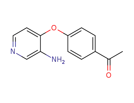 Molecular Structure of 284670-99-1 (Ethanone, 1-[4-[(3-amino-4-pyridinyl)oxy]phenyl]-)