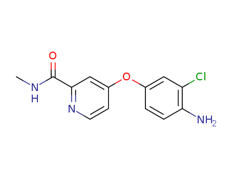 4-?(2-?(N-?Methylcarbamoyl)?-?4-?pyridyloxy)?-?2-?chloroaniline