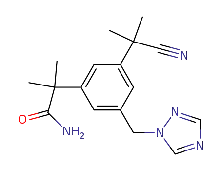 2-[3-(1-cyano-1-methylethyl)-5-(1H-1,2,4-triazol-1-ylmethyl)phenyl]-2-methylpropionamide