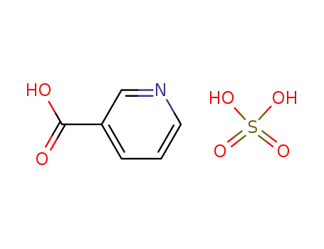 Molecular Structure of 64030-04-2 (3-Pyridinecarboxylic acid, sulfate (1:1))