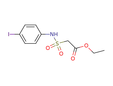 Molecular Structure of 658709-20-7 (Acetic acid, [[(4-iodophenyl)amino]sulfonyl]-, ethyl ester)