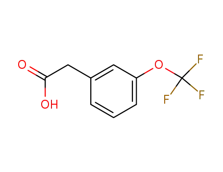 Molecular Structure of 203302-97-0 (3-Trifluoromethoxyphenylacetic acid)