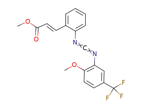(2E)-3-{2-[(iminomethylen)amino]phenyl}-acrylic acid methyl ester-1-methoxy-4-(trifluoromethyl)-benzene
