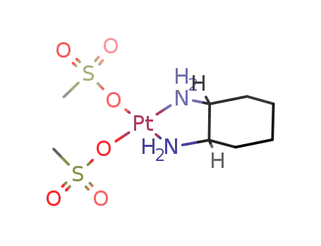 cis-bis(methanesulphonato)-trans-l-1,2-diaminocyclohexane platinum(II)