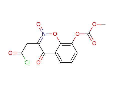 (8-methoxycarbonyloxy-2,4-dioxobenzoxazin-3-yl)-acetyl chloride