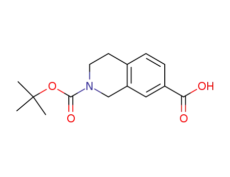 Molecular Structure of 149353-95-7 (2-(TERT-BUTOXYCARBONYL)-1,2,3,4-TETRAHYDROISOQUINOLINE-7-CARBOXYLIC ACID)