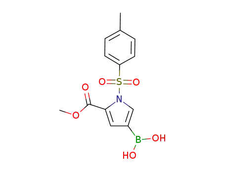 (5-(methoxycarbonyl)-1-tosyl-1H-pyrrol-3-yl)boronic acid