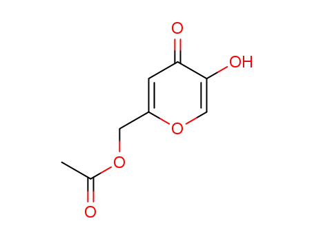 Molecular Structure of 25552-08-3 (4H-Pyran-4-one, 2-[(acetyloxy)methyl]-5-hydroxy-)
