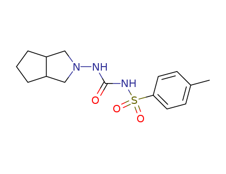 21187-98-4,Gliclazide,Urea,1-(hexahydrocyclopenta[c]pyrrol-2(1H)-yl)-3-(p-tolylsulfonyl)- (8CI);Cyclopenta[c]pyrrole, benzenesulfonamide deriv.;1-(Hexahydrocyclopenta[c]pyrrol-2(1H)-yl)-3-(p-tolylsulfonyl)urea;Diabezidum;Diabyl;Diamicron;Diaprel;Glimicron;Glinormax;Glyzide;N-(4-Methylbenzenesulfonyl)-N'-[3-azabicyclo(3,3,0)oct-3-yl]urea;S1702;S 852;SE 1702;Benzenesulfonamide,N-[[(hexahydrocyclopenta[c]pyrrol-2(1H)-yl)amino]carbonyl]-4-methyl-;