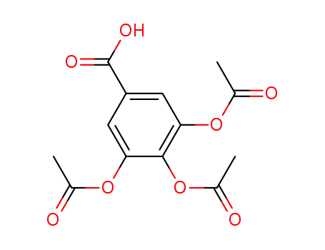 Molecular Structure of 6635-24-1 (3,4,5-TRIACETOXYBENZOIC ACID)