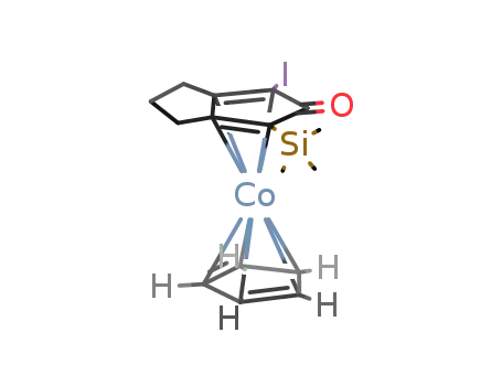 (η4-2-iodo-5-trimethylsilyl-3,4-cyclopentacyclopentadienone)(η5-cyclopentadienyl)cobalt