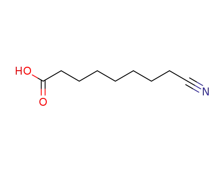 Molecular Structure of 37056-34-1 (Octanoic acid, 8-cyano-)