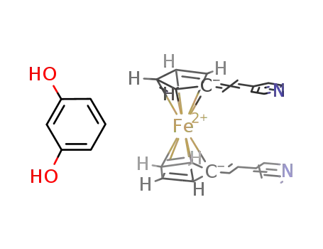 1,1'-bis(ethenyl-4-pyridyl)ferrocene resorcinol