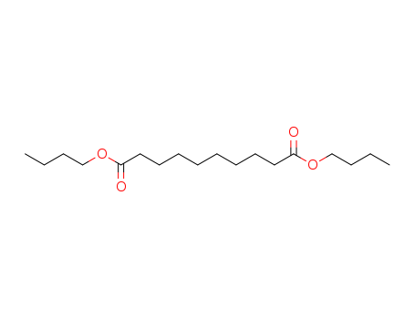 109-43-3,Dibutyl sebacate,Decanedioicacid, dibutyl ester (9CI);Sebacic acid, dibutyl ester (6CI,8CI);Bis(n-butyl)sebacate;Di-n-Butyl sebacate;Dibutyl decanedioate;Ergoplast SDB;Kodaflex DBS;NSC 3893;PX 404;Polycizer DBS;Reomol DBS;Sebacic acid di-n-butyl ester;Staflex DBS;Uniflex DBS;Decanedioic acid,1,10-dibutyl ester;