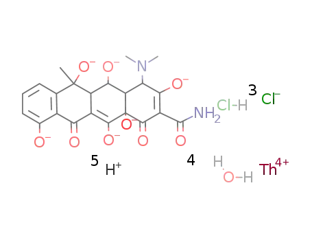 oxytetracycline thorium(IV) trichloride hydrochloride tetrahydrate complex
