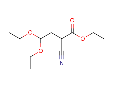 Molecular Structure of 52133-67-2 (Ethyl 2,2-diethoxyethylcyanoacetate)
