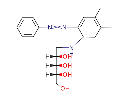 Molecular Structure of 21037-26-3 (1-deoxy-1-(6-phenylazo-3,4-xylidino)-D-ribitol)