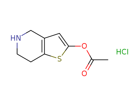 Thieno[3,2-c]pyridin-2-ol, 4,5,6,7-tetrahydro-, 2-acetate, hydrochloride (1:1)