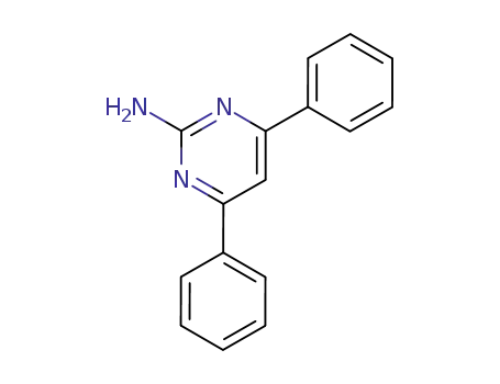 Molecular Structure of 40230-24-8 (4,6-DiphenylpyriMidin-2-aMine)