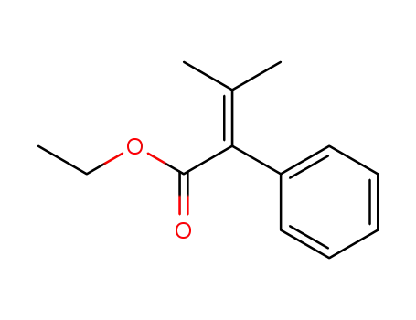 Molecular Structure of 6335-78-0 (ethyl 3-methyl-2-phenylbut-2-enoate)