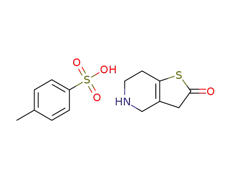 Molecular Structure of 178688-49-8 (4,5,6,7-Tetrahydrothieno[3,2-c]pyridin-2(3H)-one 4-methylbenzenesulfonate)