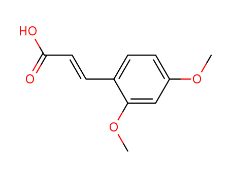 2-Propenoic acid,3-(2,4-dimethoxyphenyl)-, (2E)-(16909-09-4)