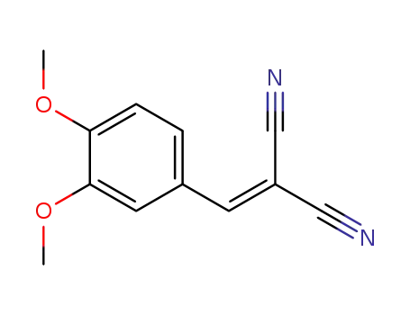Molecular Structure of 2972-80-7 (((3,4-DIMETHOXYPHENYL)METHYLENE)METHANE-1,1-DICARBONITRILE)