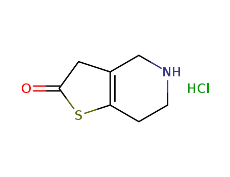 Molecular Structure of 951380-43-1 (Thieno[3,2-c]pyridin-2(3H)-one, 4,5,6,7-tetrahydro-, hydrochloride (1:1))