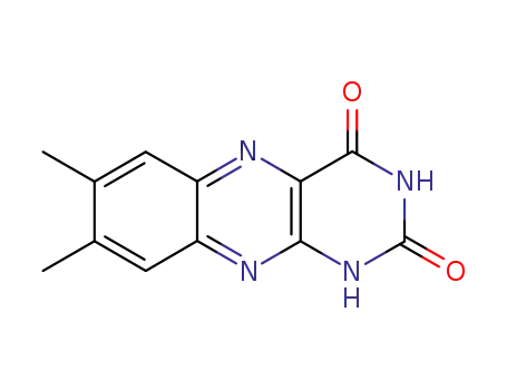 Molecular Structure of 1086-80-2 (LUMICHROME)
